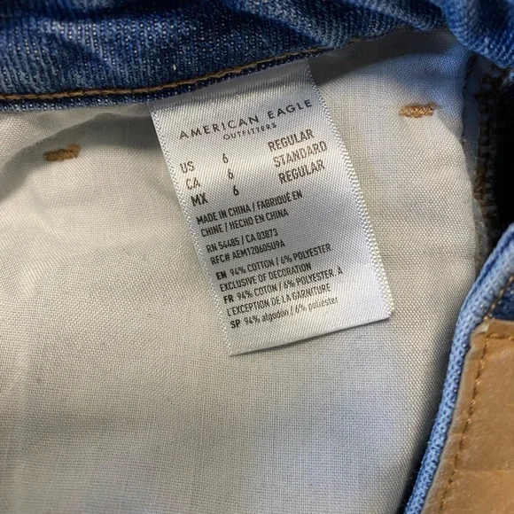 American Eagle mom jean size 6R - Picture 4 of 8